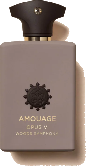 Amouage Opus V Woods Symphony bottle in the Library Collection