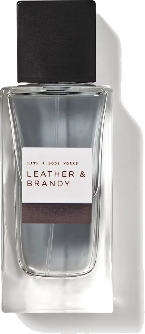 Bath & Body Works Leather & Brandy Cologne bottle