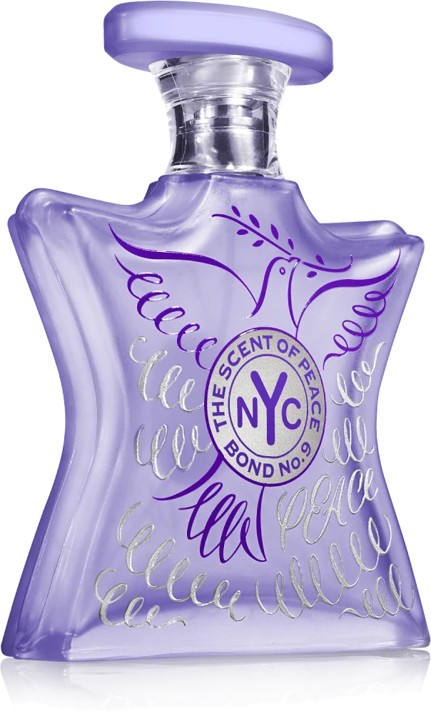 Bond No. 9 The Scent of Peace purple star-shaped bottle with dove emblem
