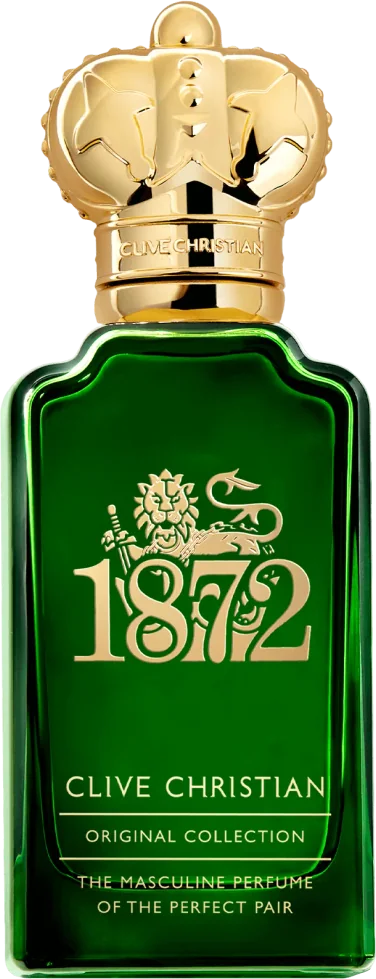 Clive Christian 1872 Masculine emerald green perfume bottle