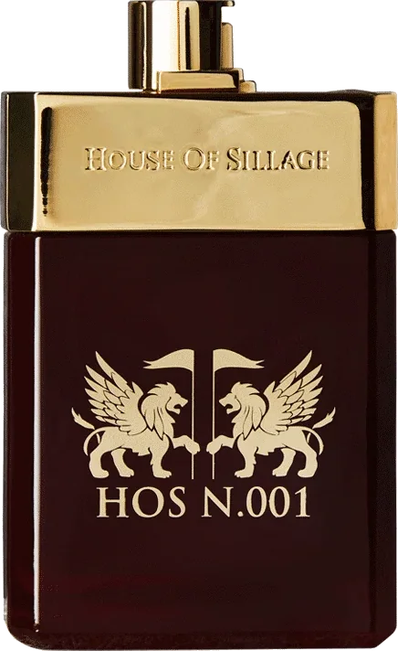 House of Sillage N.001 red and gold parfum bottle