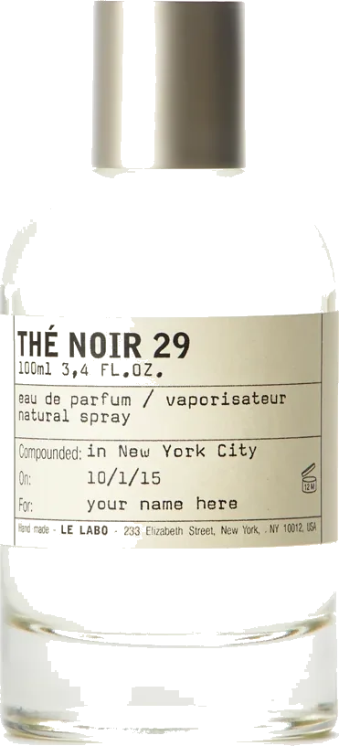 Le Labo Thé Noir 29 eau de parfum bottle