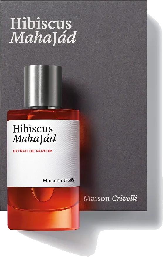 Maison Crivelli Hibiscus Mahajád extrait de parfum bottle and box