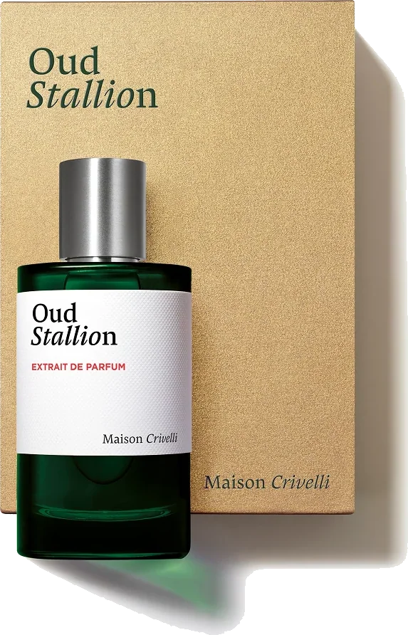 Maison Crivelli Oud Stallion extrait de parfum bottle with box
