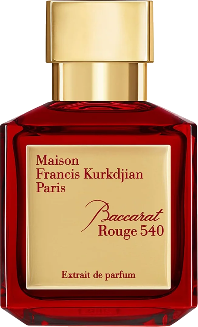 Maison Francis Kurkdjian Baccarat Rouge 540 Extrait de Parfum bottle (base composition of the Iso-E-Super variant)