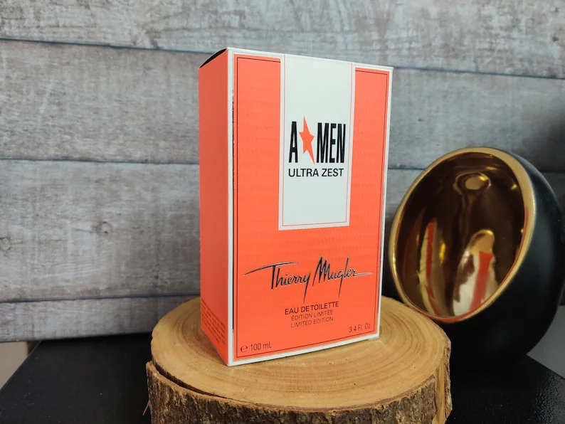 Mugler A*Men Ultra Zest orange bottle