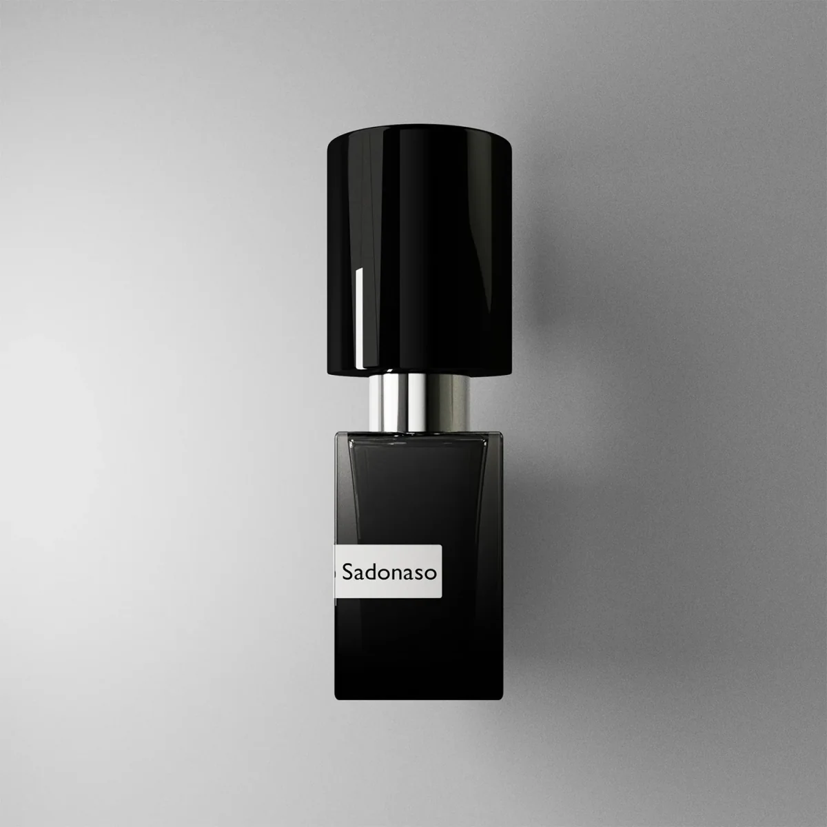 Nasomatto Sadonaso 30ml Extrait de Parfum bottle with black lacquered beech wood cap