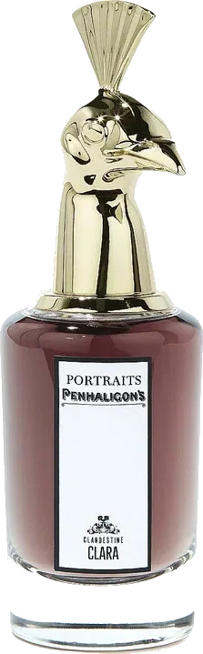 Penhaligon's Portraits Clandestine Clara Eau de Parfum bottle with fox-head cap