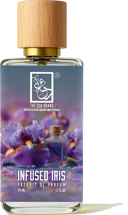 Dua Infused Iris bottle, a Prada Infusion d'Iris-inspired alternative