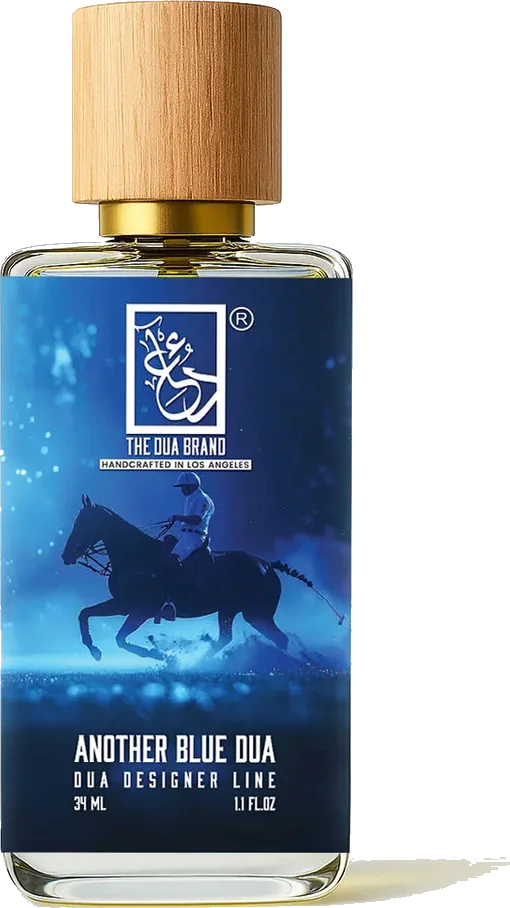 Blue fragrance bottle