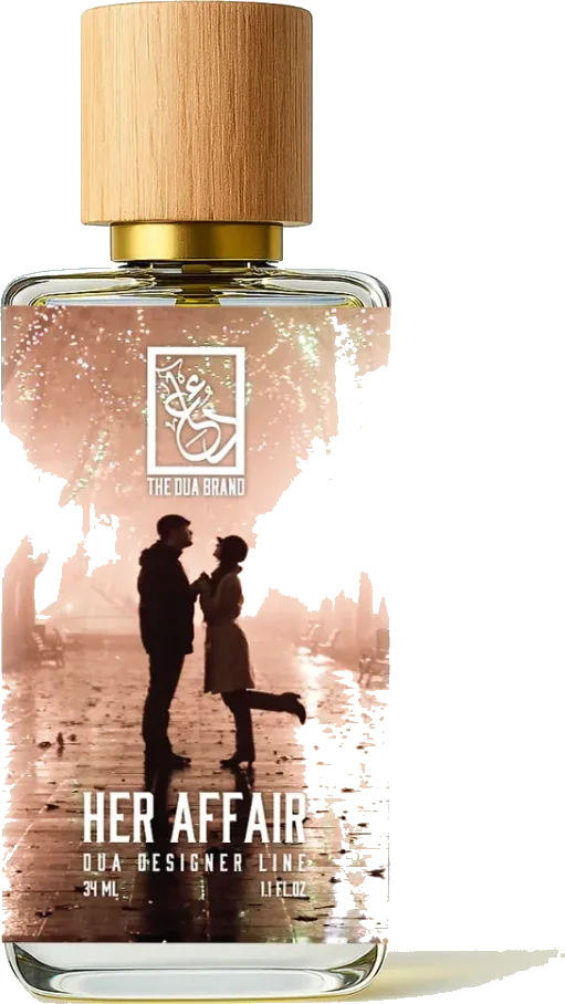 Dua Her Affair fragrance bottle, the clone of Ralph Lauren Romance for Her