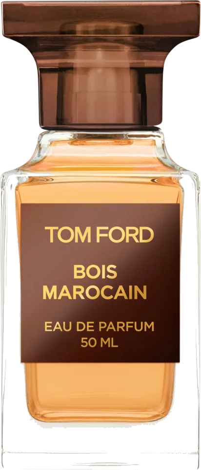 Tom Ford Bois Marocain Eau de Parfum bottle (official brand product shot; note this shows the current re-release bottle, the discontinued 2009 vintage Private Blend bottle has a different black-label design)