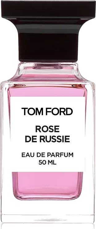 Tom Ford Rose De Russie Private Blend eau de parfum bottle with magenta juice