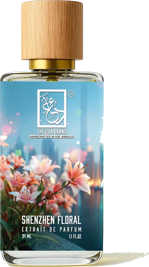 Shanghai Lily-inspired floral fragrance bottle