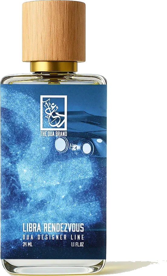 Libra Rendezvous fragrance bottle, DUA's L'Homme Libre-inspired reference